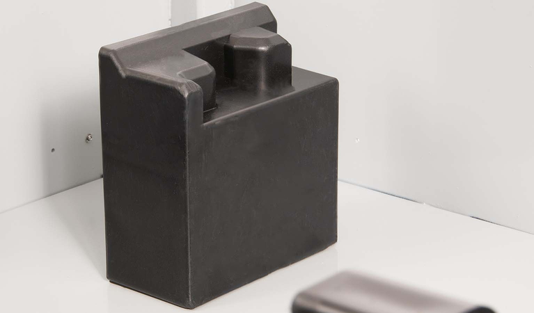 Detail photo of the load carrier for the drive modules