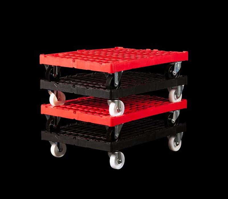 Chariots à roulettes pour le transport parfait de caisses ou de boîtes au format EURO